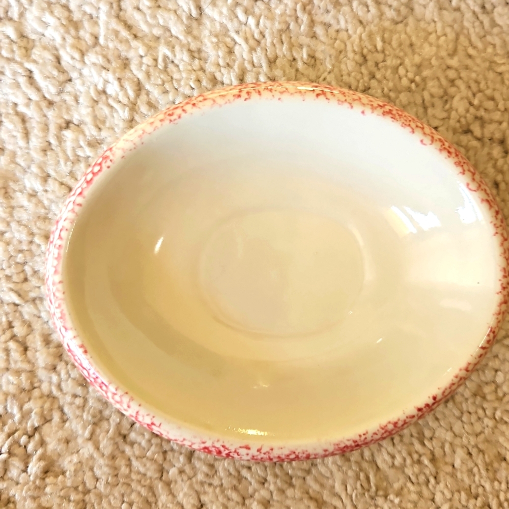 Loomco China Soap Dish & Upper Canada Dish.  Set Of 2